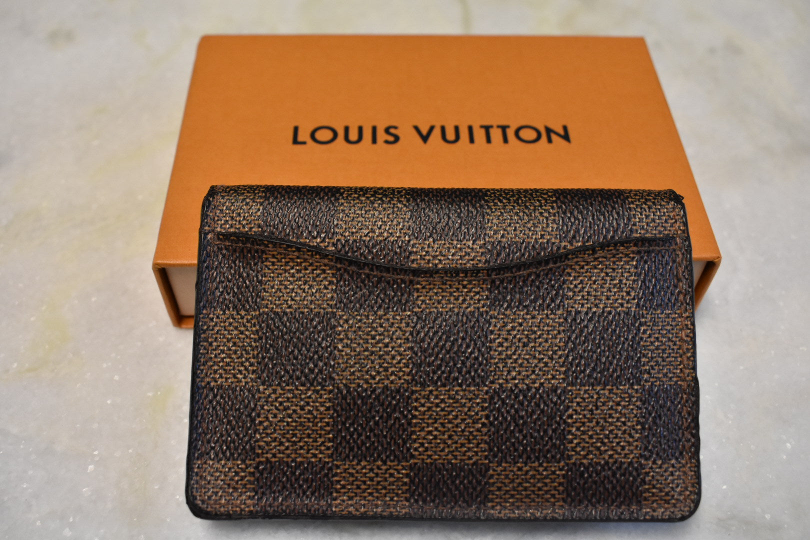 Louis Vuitton Damier Ebene Pocket Organizer - Brown Wallets